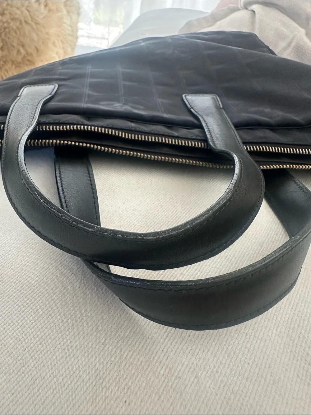 CHANEL Black Laptop Tote Bag